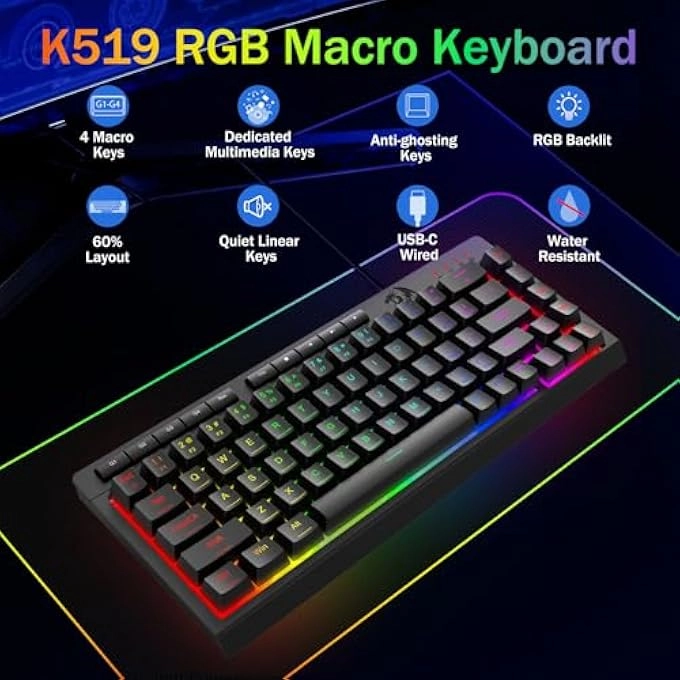 Wired Gaming Keyboard - Wired