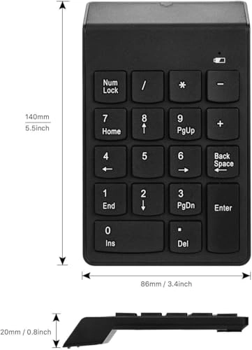 Numeric Keypad - 2.4 gigahertz Mini USB