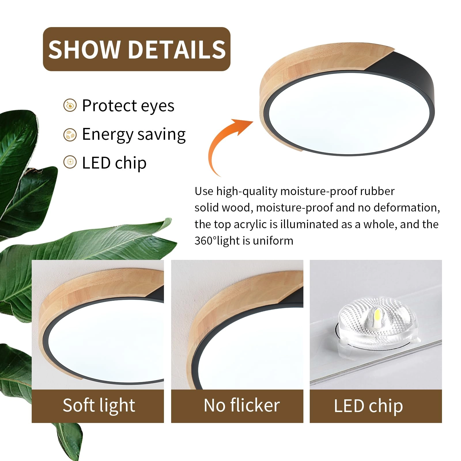 24W Led Ceiling Light - 6000K no dimming