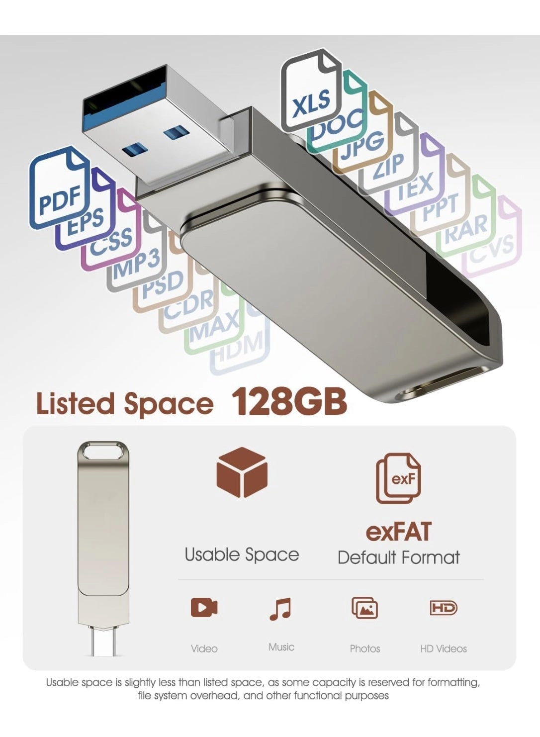 Jump Drive - USB 3.2 Gen 1 Type-C 128GB