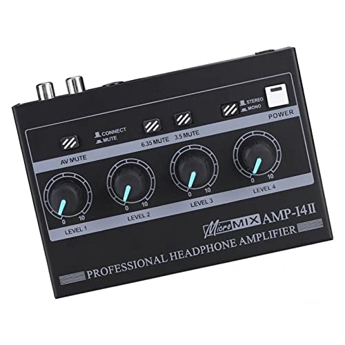 Headphone Amplifier - Portable Compact RCA 6.35Mm 3.5Mm Input