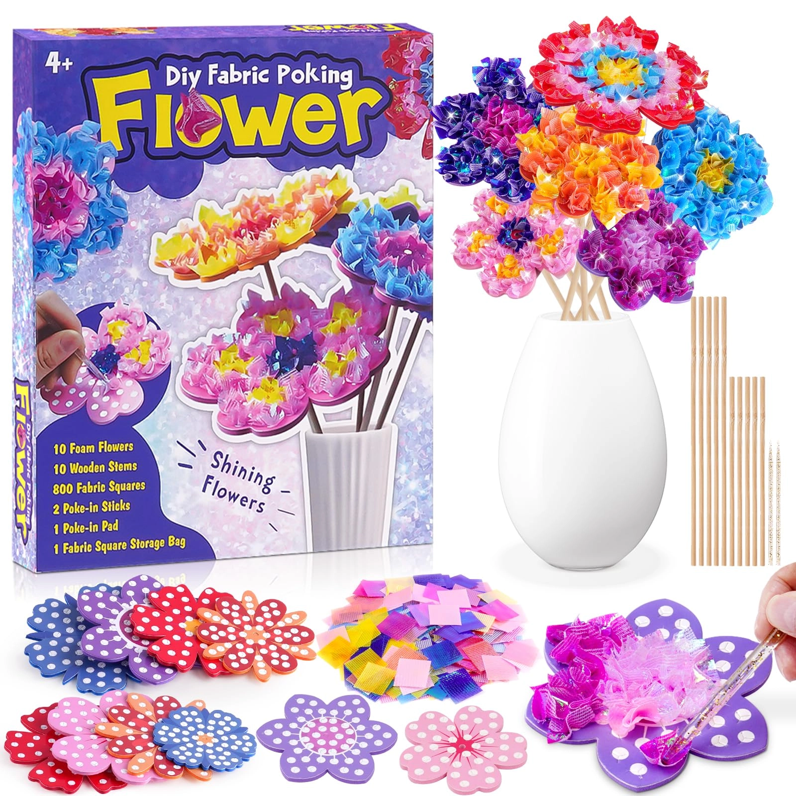 Eichhoo Poke-in Flower Craft Kit - 4+ years 823 pcs