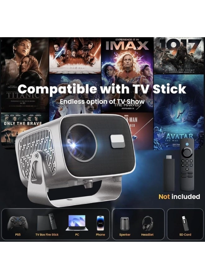 4K HD Portable Projector - 27000 lumens 1920 x 1080