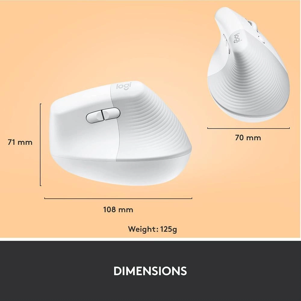 Lift Vertical Ergonomic Mouse - Wireless