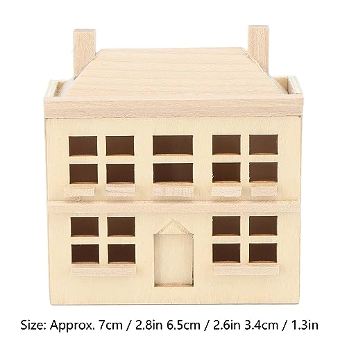 Miniature Dollhouse Villa House - 1:12 birch
