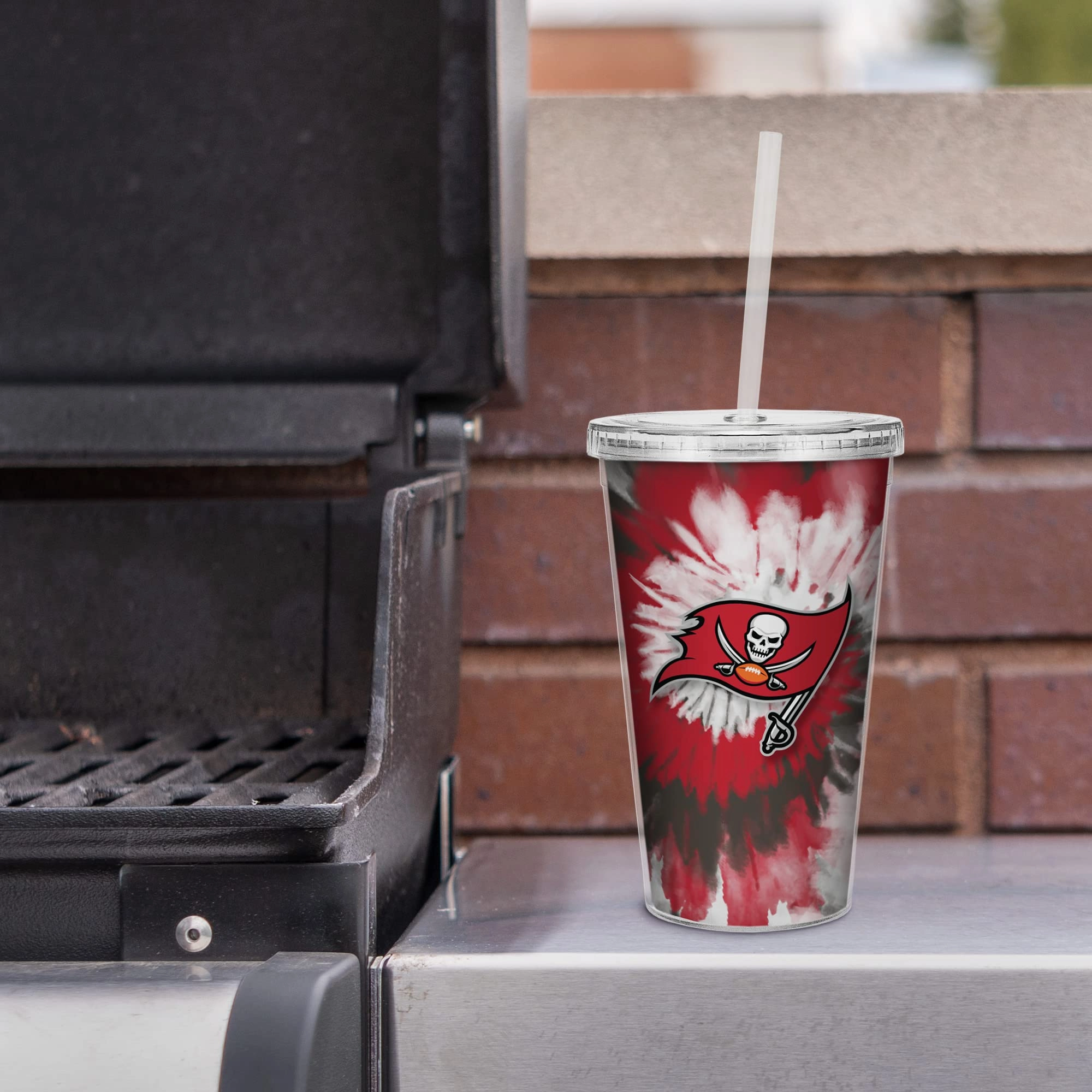 NFL Football Metallic Tie Dye Tumbler - 473ml