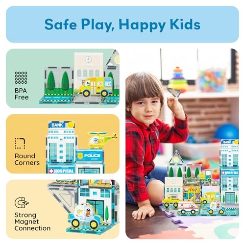 Metro City Magnetic Marvels Playset - 50pcs