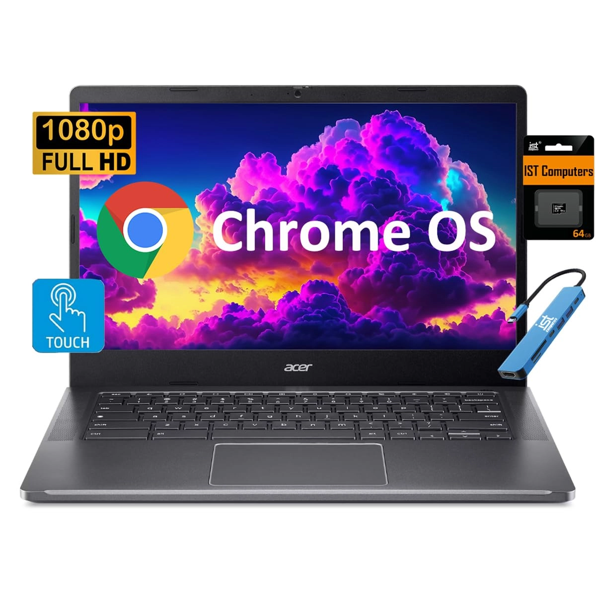 Chromebook Plus 514 CB514 - 14'' Core i3-N305 8GB DDR5 128GB SSD