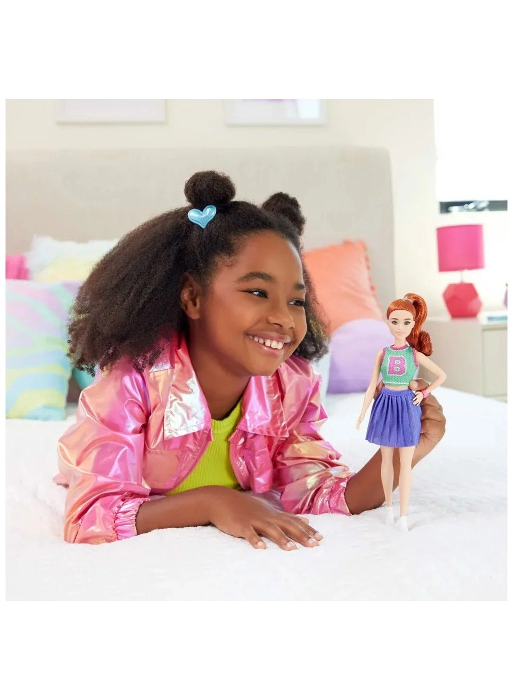 Barbie Fashionistas - Fiery red hair Sport Skirt Ages 3+