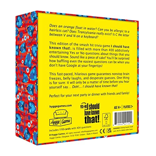 I Should Have Known That: Yes or No Edition - Trivia