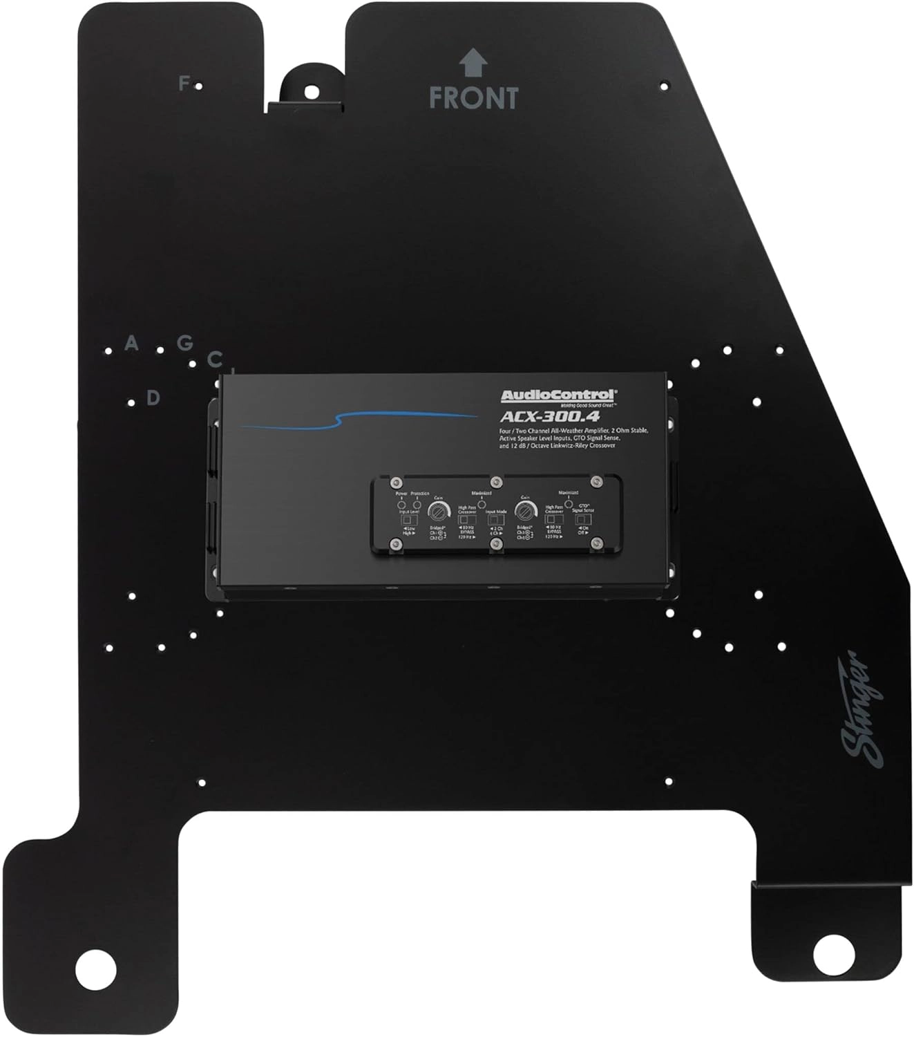 Under-Seat Amplifier Mounting Bracket - Jeep Wrangler JK 2007 to 2018