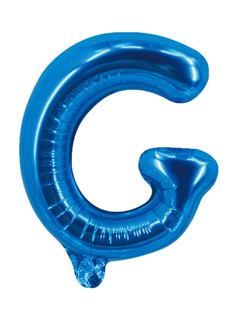 G Letter Decorative Foil Balloon - 16Inch Blue