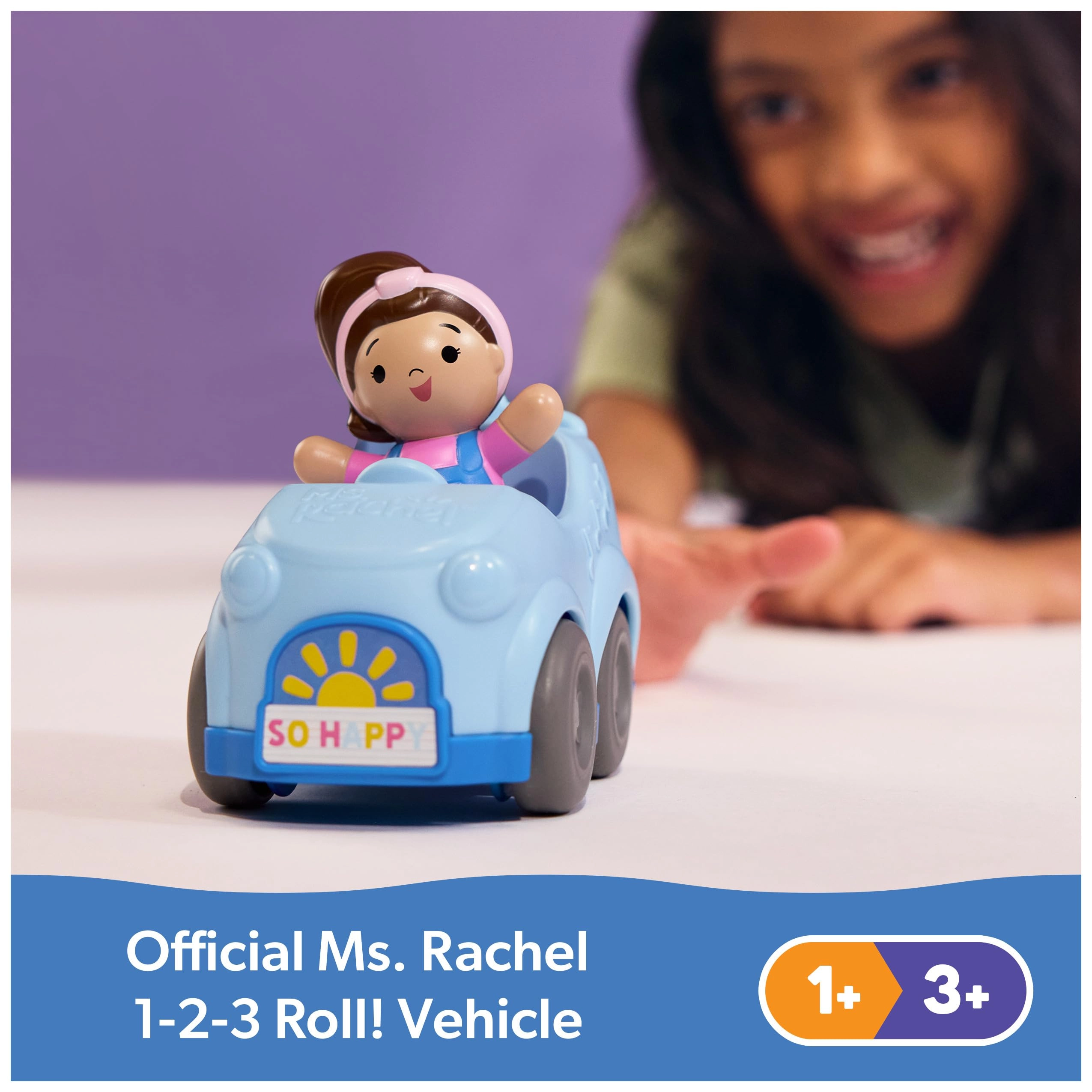1-2-3 Roll! - Pull Back Car Ages 1-3Y+