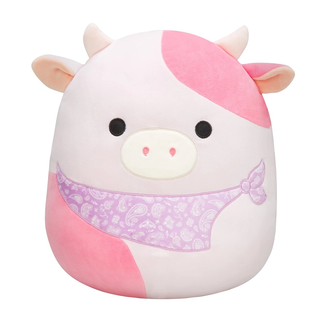 Squishmallows Reshma - 14-Inch Light Pink Cow