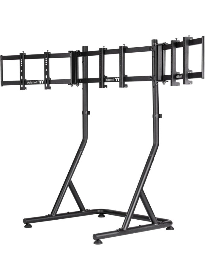 Triple Racing Monitor Stand - three 32” 75x75 mm 100x100 mm 200x100 mm 200x200 mm