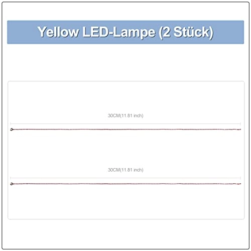 Yellow Flashing LED Light Set - Copper Pack