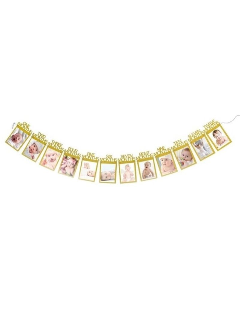 Party Time Trading LLC Birthday Decoration Photo Pull Flag Garland - birthday party