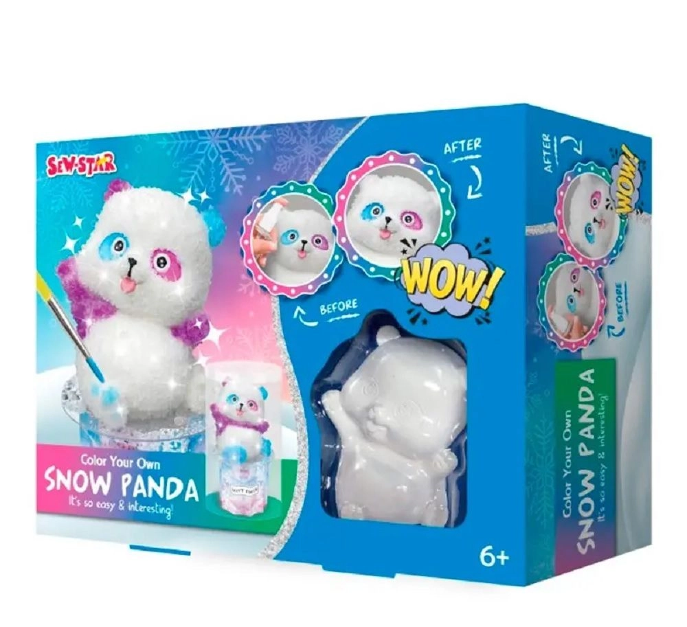 Sew Star Snow Panda Color Your Own 24.5 cm