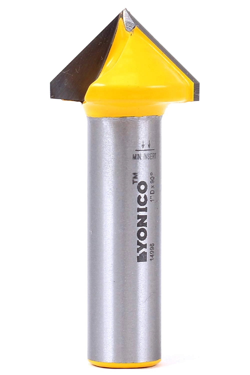 Yonico V Groove Router Bit - 1-Inch Diameter 1/2-Inch Shank