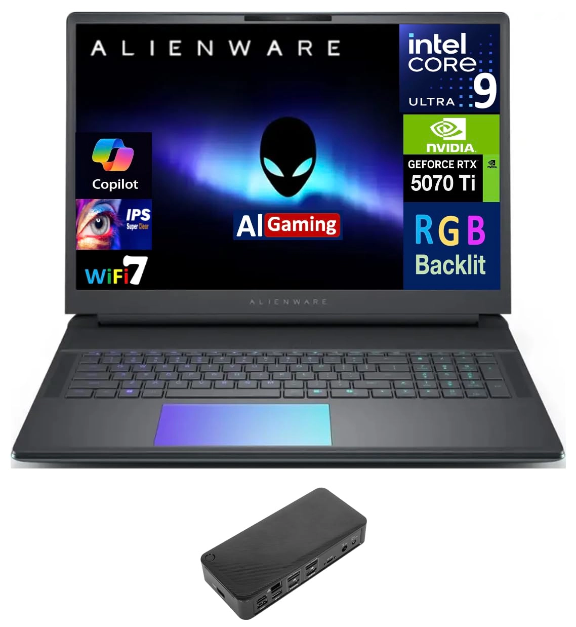 18 Area-51 - 18'' Ultra 9-275HX 32GB DDR5 2TB SSD + DV4K - 6X3S6U3