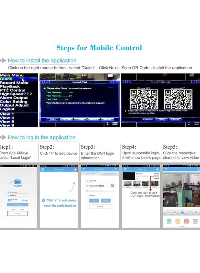 Bullet Camera - 16x 1920 X 1080 + DVR - 16 channels + BNC Cable + HDD - 1000 gigabyte