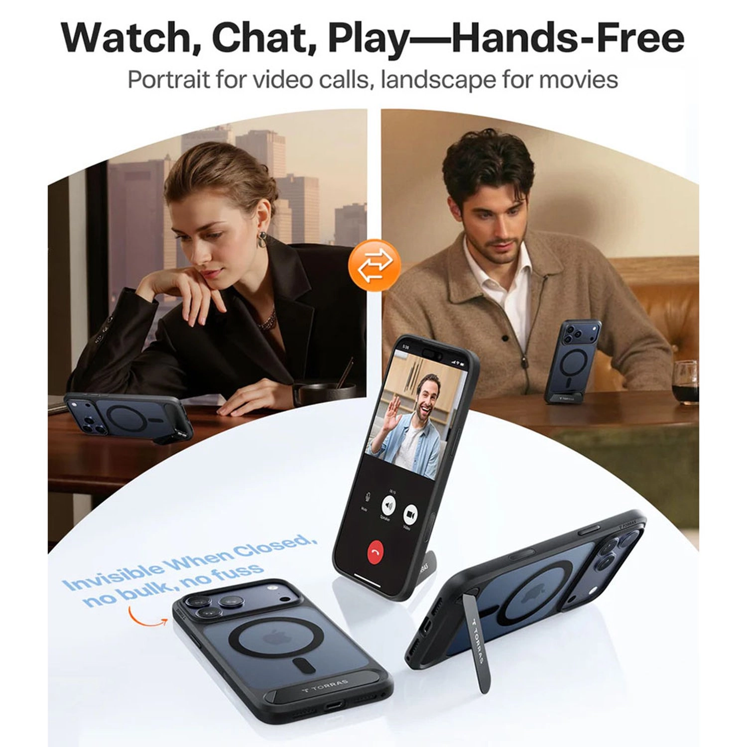 Pstand Series Case TPE, TPU with MagSafe for iPhone 17 Pro