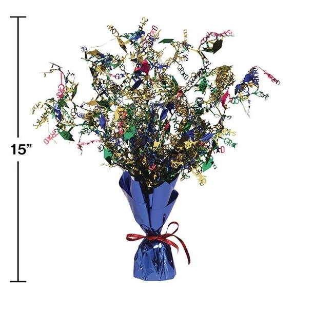 Foil Spray Centerpiece - one Graduation