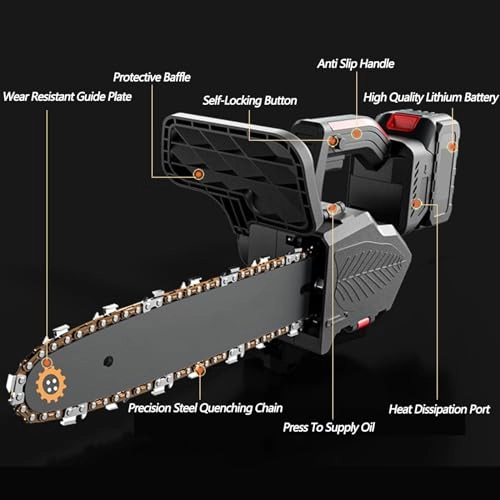 Handheld Electric Chain Saw - 12" 21v 4500mah