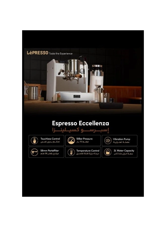 Eccellenza LPCFFCCM0090 - Dual Boiler Touchless Control 58mm Portafilter
