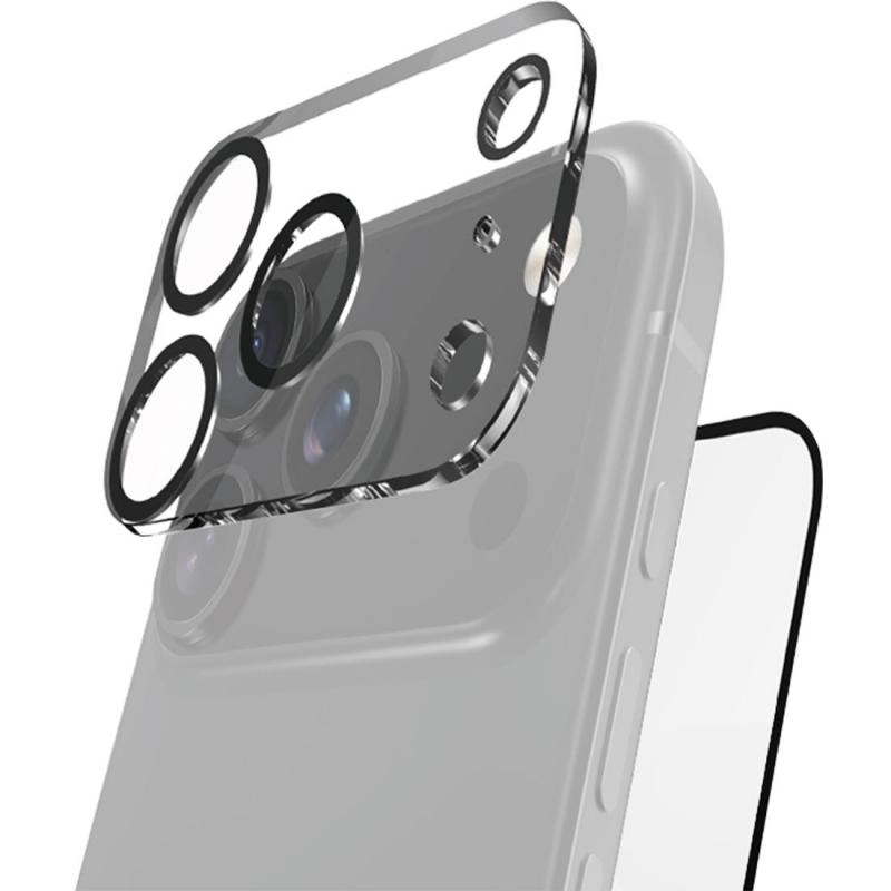 Clear Tempered Glass Screen Protector + Camera Lens Protector for iPhone Air