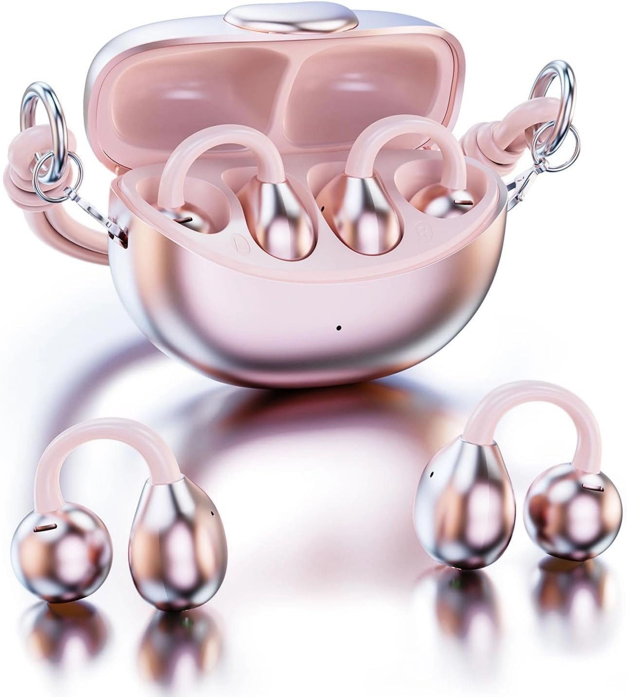 Angju Clip-On Earbuds Wireless Earbud
