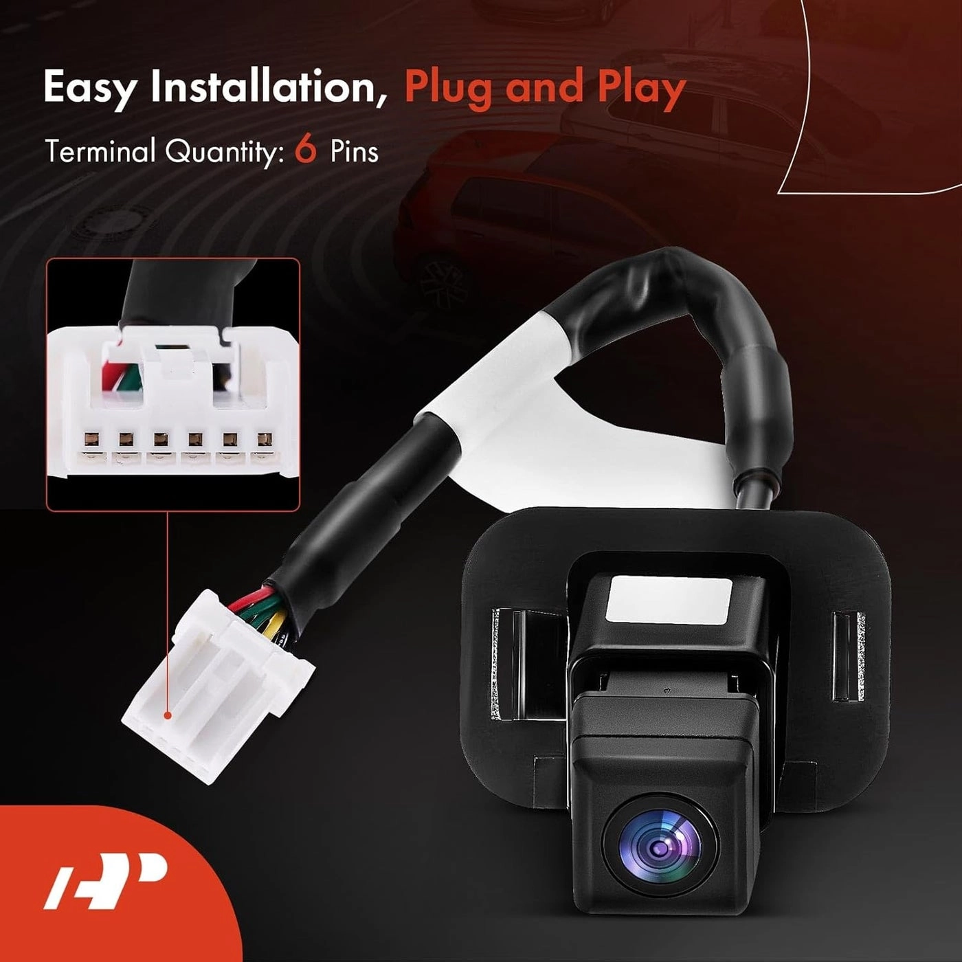 Park Assist Camera - Honda Civic 2013-2015 Coupe OE Replacement 130° detection angle