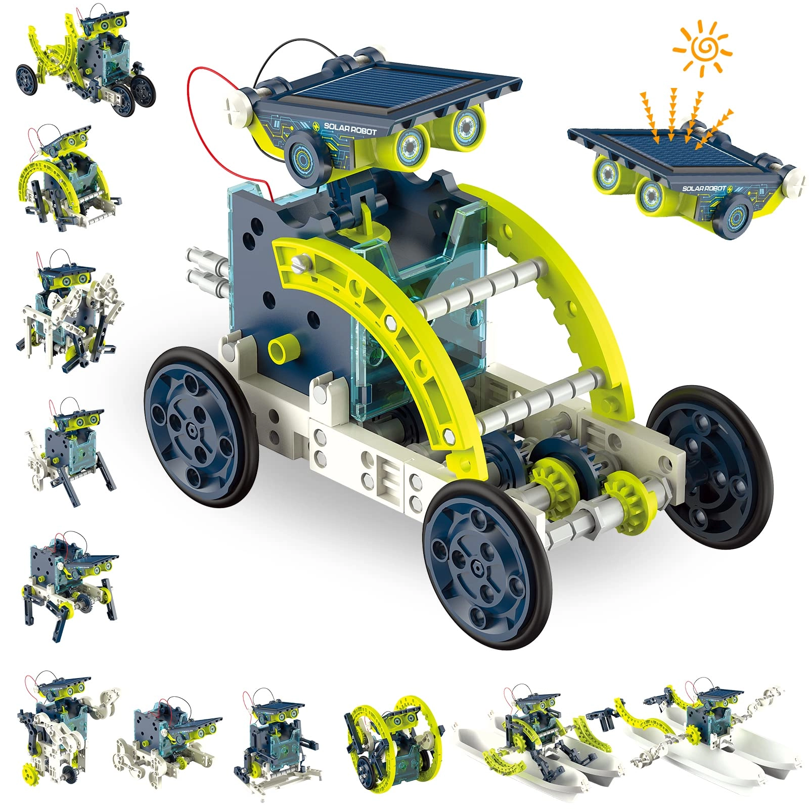 acelife STEM Solar Robot Kit - 190 pieces Engineering