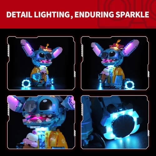 LED Light Kit for LEGO Disney Stitch 43249