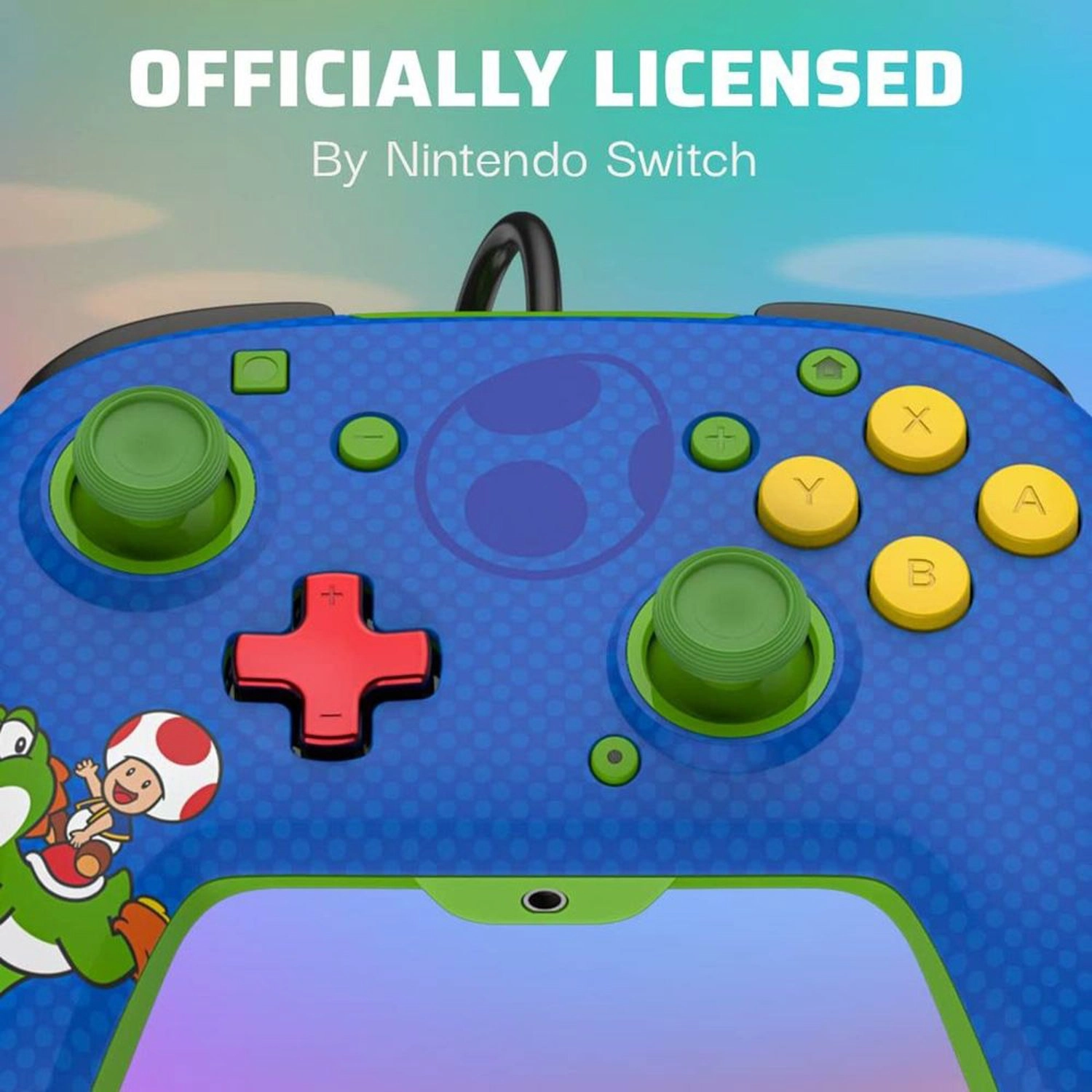 Nintendo Switch Rematch Wired Controller Toad riding Yoshi 