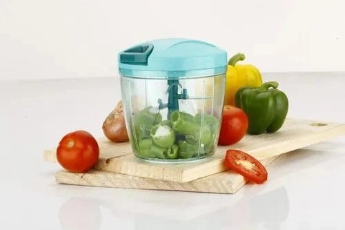 Manual Vegetable Chopper - 750ml 5 Stainless Steel Blades