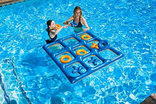 Giant Floating Tic Tac Toe - 4 feet square Orange/Blue (Reversible)