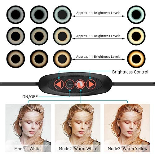 Ring Light LED - 6" Tripod 3 Light Modes