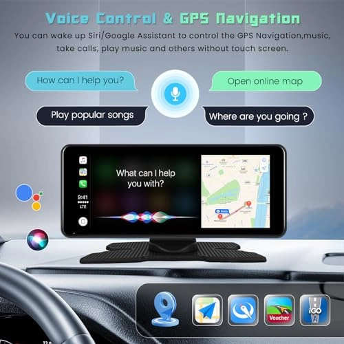 Carplay Wireless Screen Car Dashcam - 4K