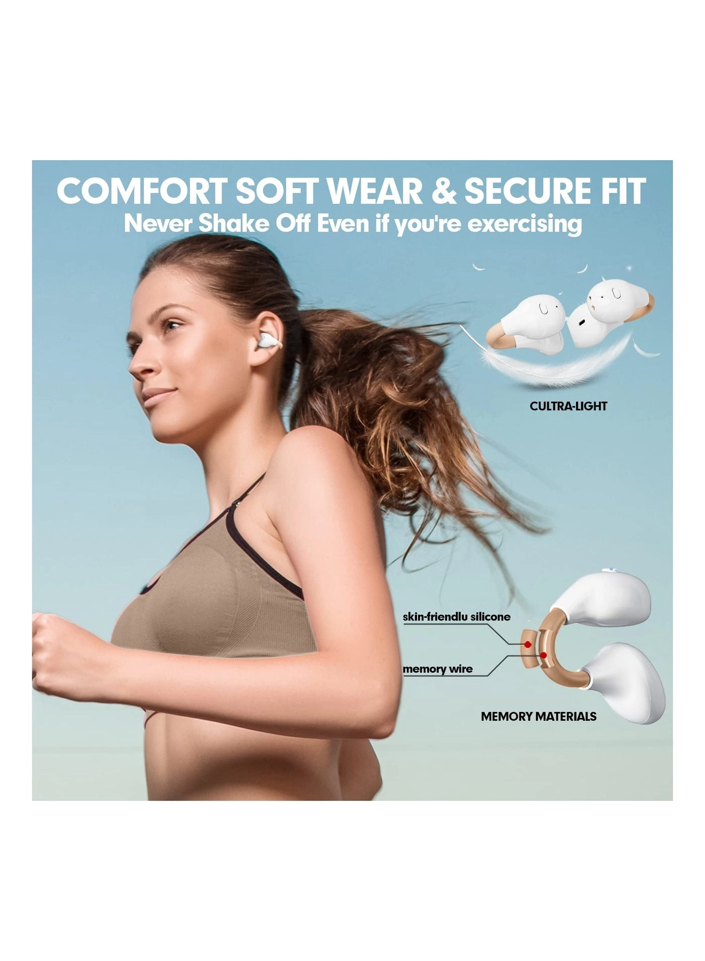 Bone Conduction Headphones Wireless Headphone