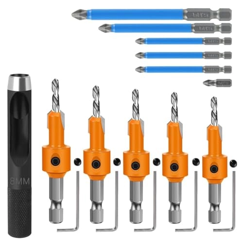 Serplex Countersink Drill Bit Set - 11Pcs 8mm
