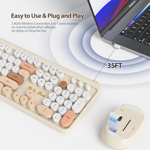 Wireless Keyboard & Mouse Set - US Wireless