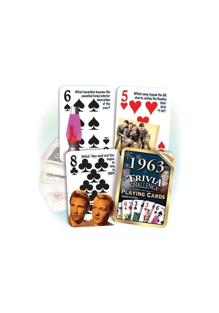 Flickback Trivia Challenge - 1963 Playing Cards