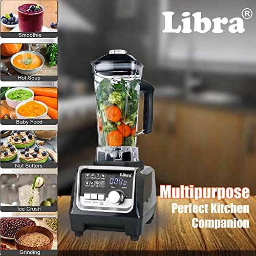 Digital Commercial Blender - Digital control with 8 pre-set functions, BPA-free jars