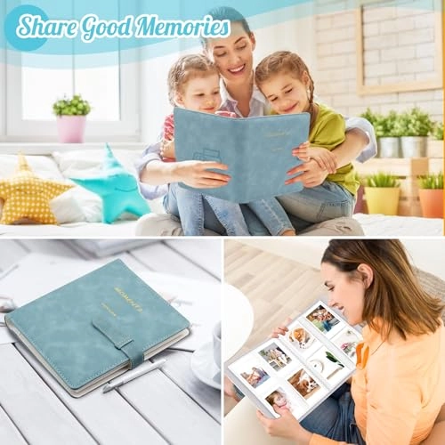 3.5x2.3" 256 Pockets PU Leather Photo Album