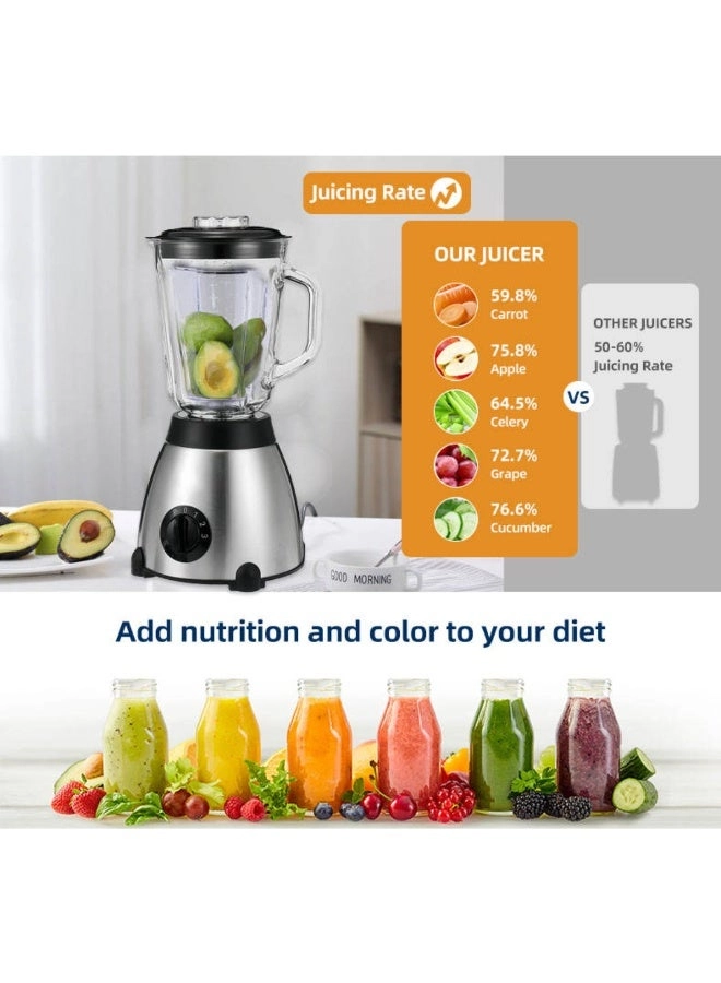 2-in-1 Electric Blender - 1000W