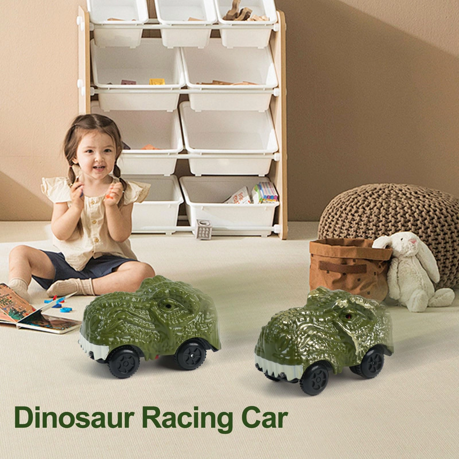 Dinosaur Car - 2pcs Pack