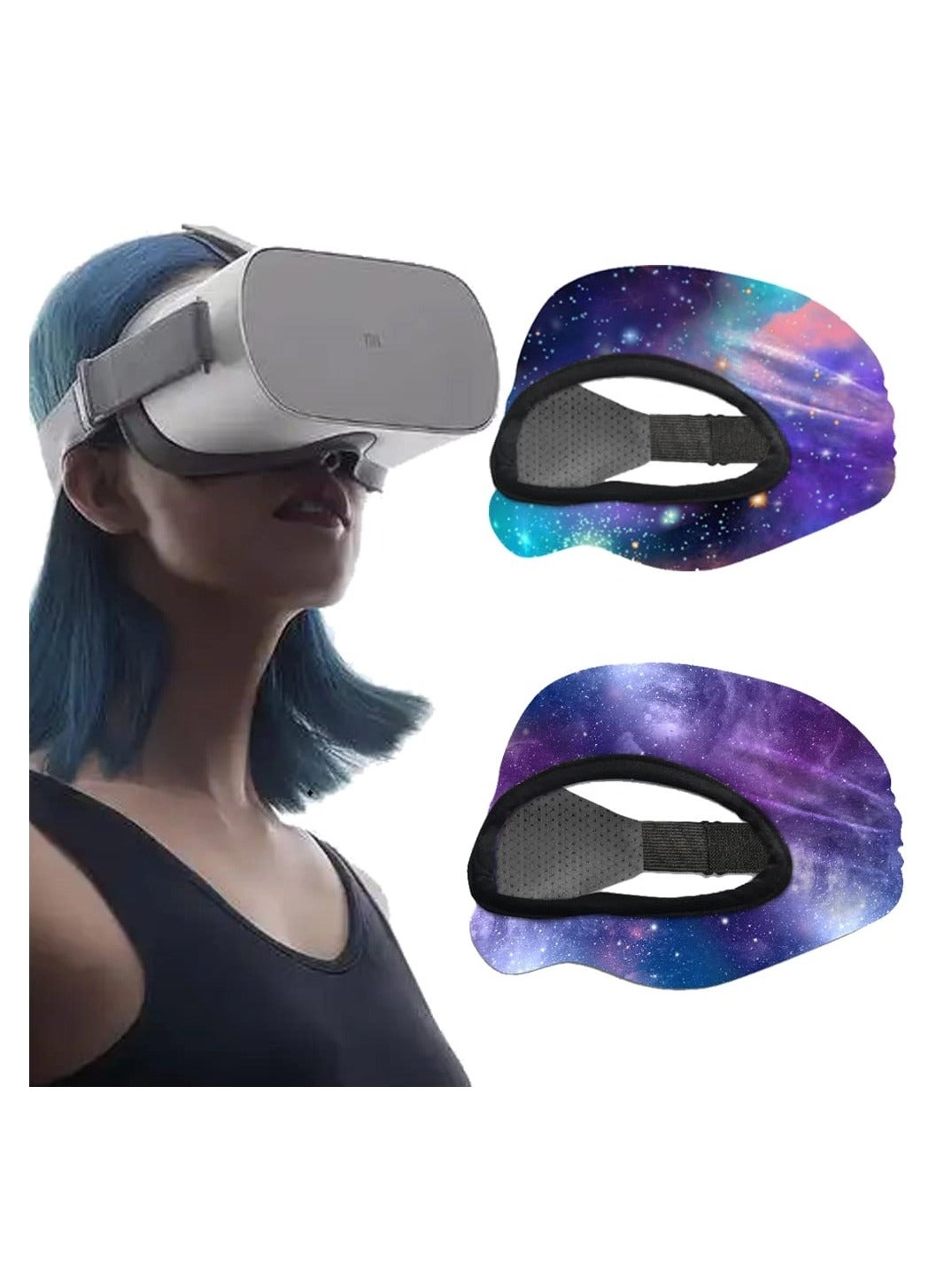 Generic VR Mask Sweat Band - Adjustable Breathable 2PCS