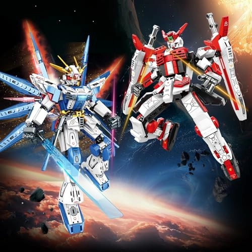 Mech Building Blocks Set - 913 Pieces Dual Mech