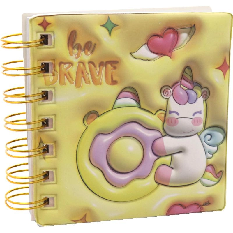 Notebook 19 X 26 cm Spiral - Grid 100 Sheets